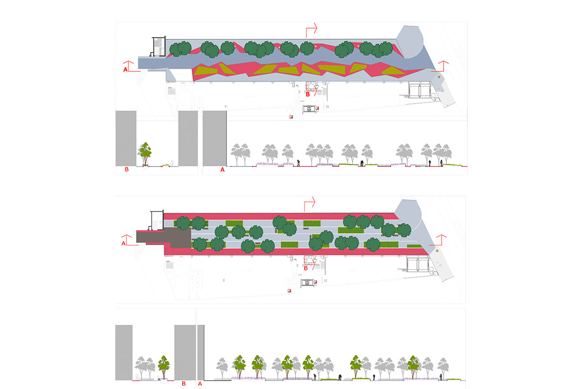 Paisajismo en calle París